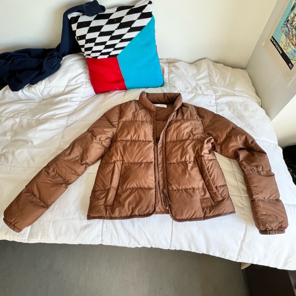 Herschel Light Brown Puffer Coat - Picture 1 of 4